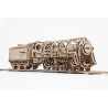 Ugears Dřevěná stavebnice 3D mechanické Puzzle Parní lokomotiva s tendrem Ugears Dřevěná stavebnice 3D mechanické Puzzle Parní lokomotiva s tendrem