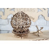 Ugears Dřevěná stavebnice 3D mechanické Puzzle Květina