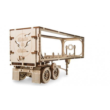 Ugears Dřevěná stavebnice 3D mechanické Puzzle Přívěs Heavy Boy