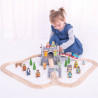 Bigjigs Rail středověká dřevěná vláčkodráha Bigjigs Rail středověká dřevěná vláčkodráha