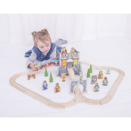 Bigjigs Rail středověká dřevěná vláčkodráha Bigjigs Rail středověká dřevěná vláčkodráha