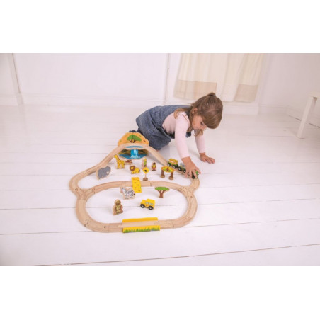 Bigjigs Rail dřevěná vláčkodráha Safari Bigjigs Rail dřevěná vláčkodráha Safari