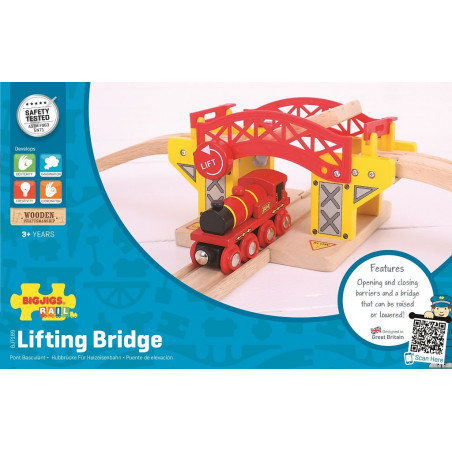 Bigjigs Rail dřevěná vláčkodráha - Zvedací most