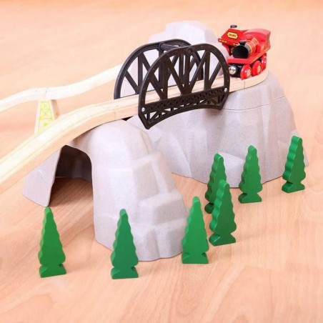 Bigjigs Rail dřevěná vláčkodráha - Set vysokohorská dráha Bigjigs Rail dřevěná vláčkodráha - Set vysokohorská dráha