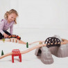Bigjigs Rail dřevěná vláčkodráha - Set vysokohorská dráha Bigjigs Rail dřevěná vláčkodráha - Set vysokohorská dráha