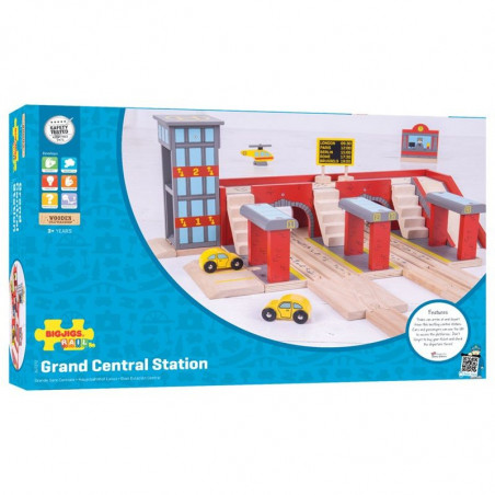 Bigjigs Rail vláčkodráha - Nádraží Grand central station Bigjigs Rail vláčkodráha - Nádraží Grand central station