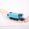 Bigjigs Rail elektrická lokomotiva modrá Mallard Bigjigs Rail elektrická lokomotiva modrá Mallard