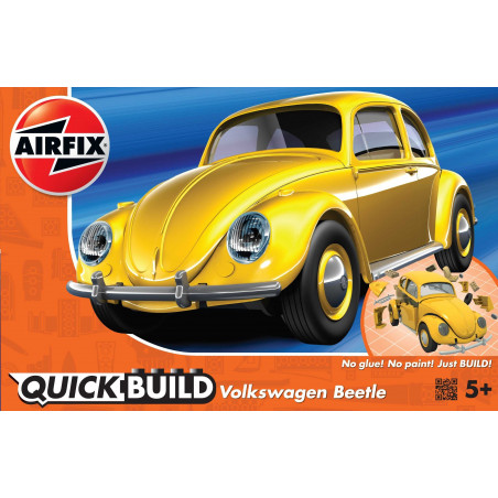 Airfix Quick Build auto J6023 - VW Beetle - žlutá 36 dílků