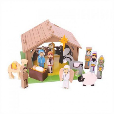 Bigjigs Toys dřevěné hračky - Betlém pro nejmenší Bigjigs Toys dřevěné hračky - Betlém pro nejmenší