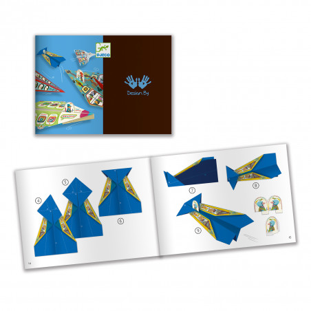 Djeco Origami skládačka letadla Djeco Origami skládačka letadla