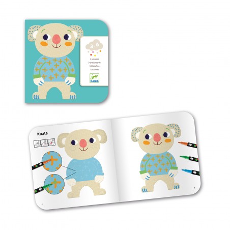 Djeco Smývatelné malování Medvídci