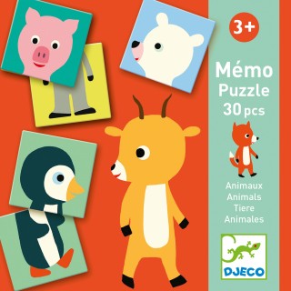 Djeco Puzzlové pexeso zvířecí kamarádi DOPRODEJ
