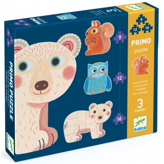 Djeco Puzzle pro nejmenší V lese 37 dílků