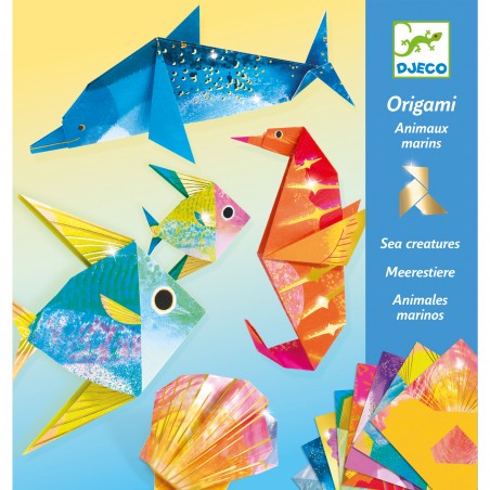 Djeco Origami metalické Pod vodou