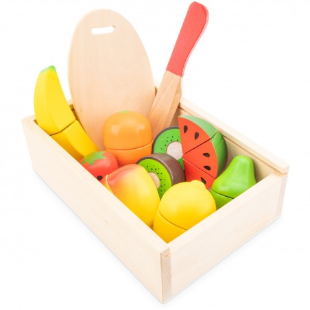 New Classic Toys Dřevěný set krabička s ovocem