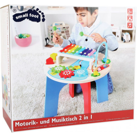 Legler Dřevěný motorický muzikální stůl 2v1 Legler Dřevěný motorický muzikální stůl 2v1