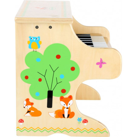 Legler Dřevěný klavír přírodní s liškou