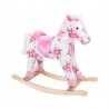 Bigjigs Toys dřevěný houpací kůň s květy Bigjigs Toys dřevěný houpací kůň s květy