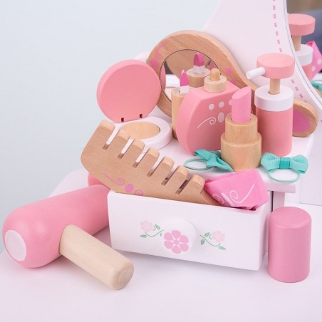 Bigjigs Toys dřevěná kosmetická souprava v taštičce Bigjigs Toys dřevěná kosmetická souprava v taštičce