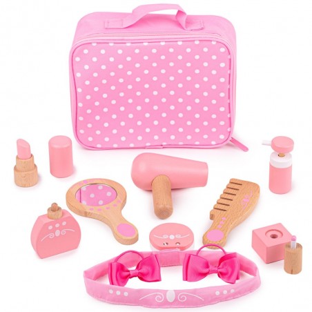 Bigjigs Toys dřevěná kosmetická souprava v taštičce Bigjigs Toys dřevěná kosmetická souprava v taštičce