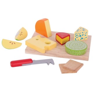 Bigjigs Toys Dřevěné sýry na desce