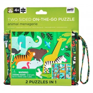 Petitcollage  Oboustranné puzzle 2v1 džungle