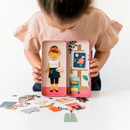 Petitcollage Magnetické puzzle Umělkyně Petitcollage Magnetické puzzle Umělkyně