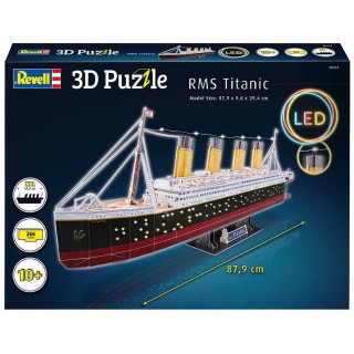 3D Puzzle REVELL 00154 - RMS Titanic (LED Edition, 266 dílků)