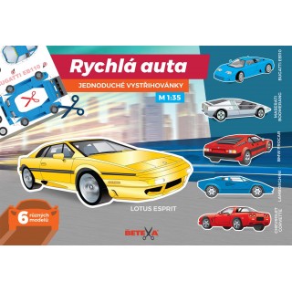 Betexa Jednoduché vystřihovánky Rychlá auta