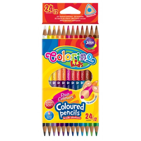 Colorino pastelky trojhranné oboustranné 24 barev R33046PTR