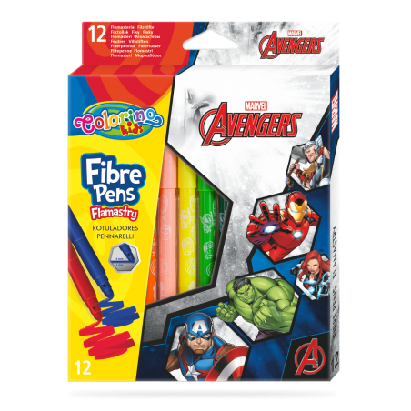 Colorino Marvel Avengers fixy 12 barev R91482PTR