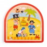 Bigjigs Toys Dřevěné vícevrstvé puzzle Pirátská loď Bigjigs Toys Dřevěné vícevrstvé puzzle Pirátská loď