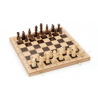 Jeujura Dřevěné šachy ve skládacím boxu