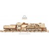 Ugears 3D mechanické puzzle Lokomotiva V-Express s vagónem 538 dílů Ugears 3D mechanické puzzle Lokomotiva V-Express s vagónem 538 dílů