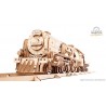 Ugears 3D mechanické puzzle Lokomotiva V-Express s vagónem 538 dílů Ugears 3D mechanické puzzle Lokomotiva V-Express s vagónem 538 dílů