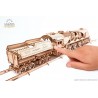 Ugears 3D mechanické puzzle Lokomotiva V-Express s vagónem 538 dílů Ugears 3D mechanické puzzle Lokomotiva V-Express s vagónem 538 dílů