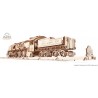 Ugears 3D mechanické puzzle Lokomotiva V-Express s vagónem 538 dílů Ugears 3D mechanické puzzle Lokomotiva V-Express s vagónem 538 dílů