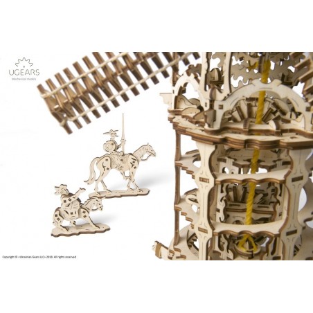 Ugears 3D mechanické puzzle Větrný mlýn 585 dílů Ugears 3D mechanické puzzle Větrný mlýn 585 dílů