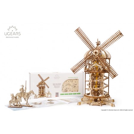 Ugears 3D mechanické puzzle Větrný mlýn 585 dílů Ugears 3D mechanické puzzle Větrný mlýn 585 dílů