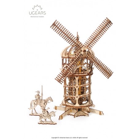 Ugears 3D mechanické puzzle Větrný mlýn 585 dílů Ugears 3D mechanické puzzle Větrný mlýn 585 dílů