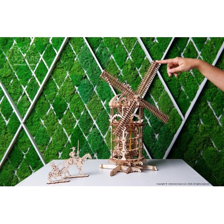 Ugears 3D mechanické puzzle Větrný mlýn 585 dílů Ugears 3D mechanické puzzle Větrný mlýn 585 dílů