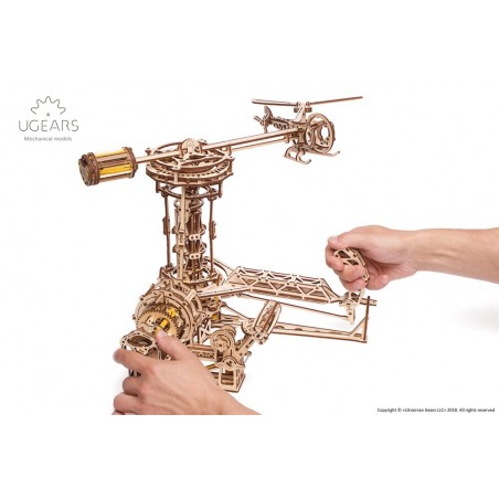 Ugears 3D dřevěné mechanické puzzle Létající stroje 726 dílů