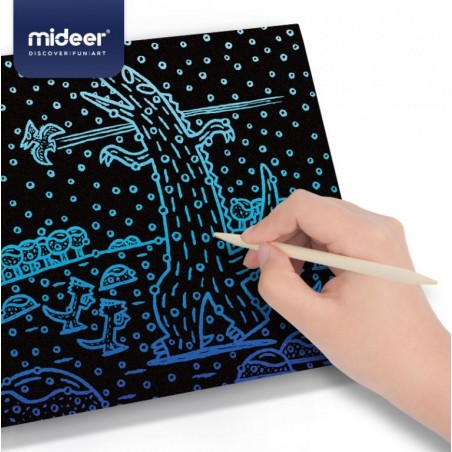 Mideer Vyškrabávací obrázky Dinosaurus Mideer Vyškrabávací obrázky Dinosaurus