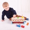 Bigjigs Toys Ponk a přepravka na nářadí 2v1 Bigjigs Toys Ponk a přepravka na nářadí 2v1