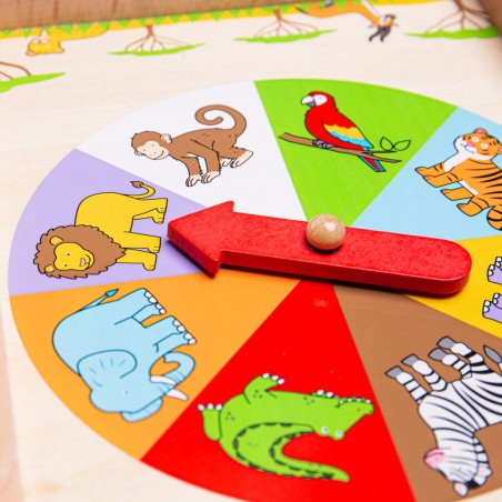 Bigjigs dřevěná hra Ruleta se zvířátky Bigjigs dřevěná hra Ruleta se zvířátky