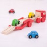 Bigjigs Toys dřevěný kamion s auty Bigjigs Toys dřevěný kamion s auty