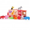 Bigjigs Toys dřevěné auto se zvířátky safari Bigjigs Toys dřevěné auto se zvířátky safari