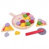 Bigjigs Toys dřevěná krájecí pizza se zlomky Bigjigs Toys dřevěná krájecí pizza se zlomky