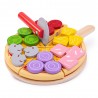 Bigjigs Toys dřevěná krájecí pizza se zlomky Bigjigs Toys dřevěná krájecí pizza se zlomky