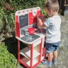 Bigjigs dřevěná kuchyňka červená Bigjigs dřevěná kuchyňka červená